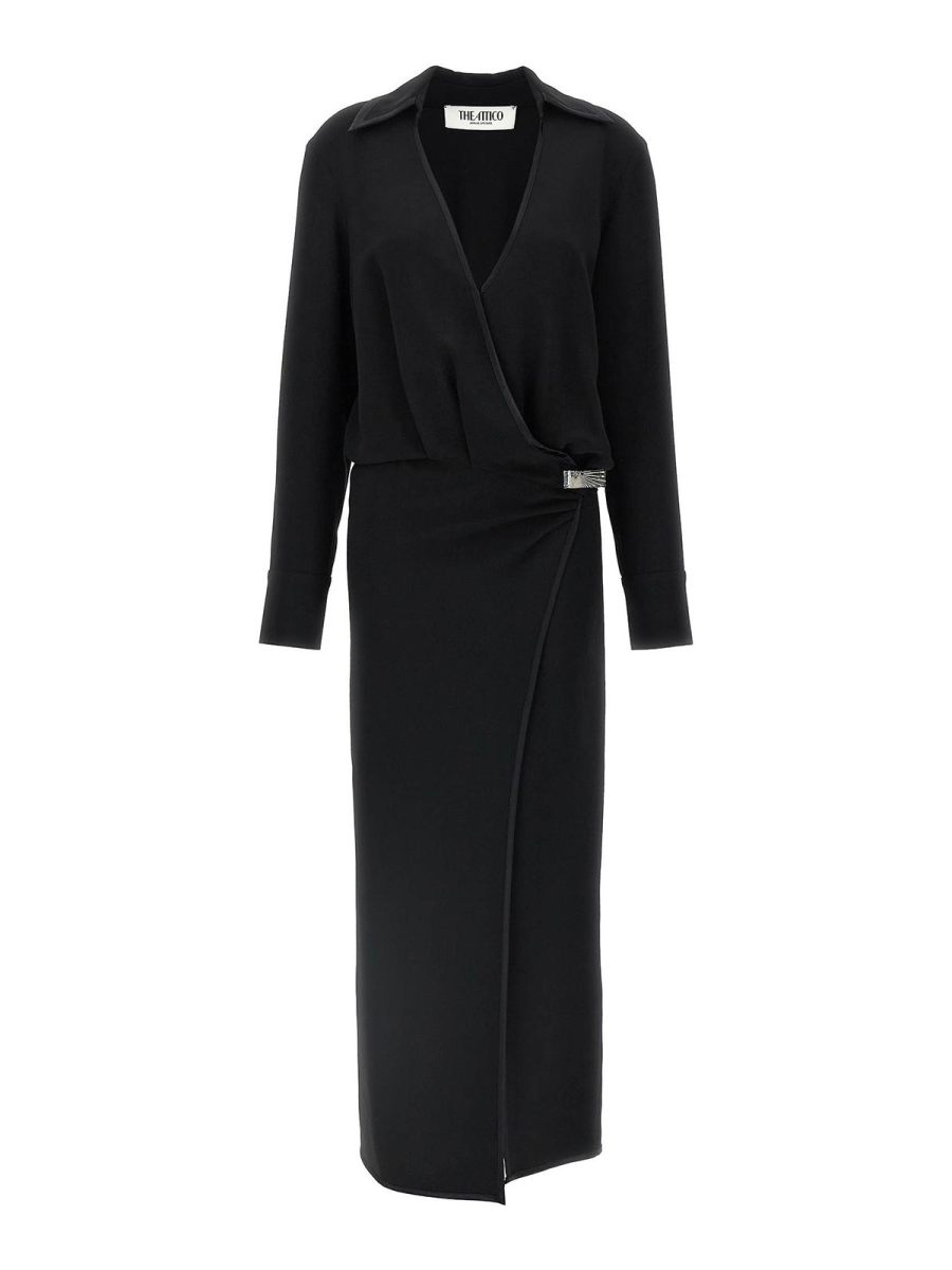 The Attico Robe Au Genou - Noir