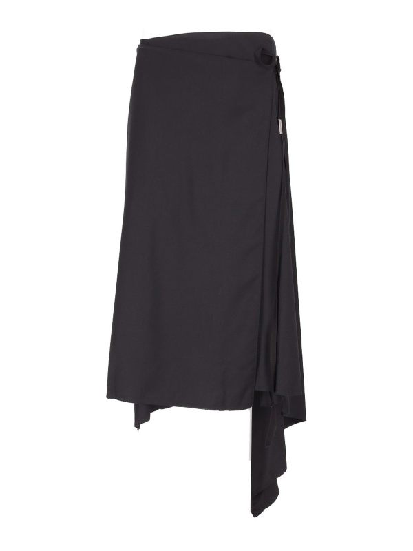 Ann Demeulemeester Jupe Midi - Noir