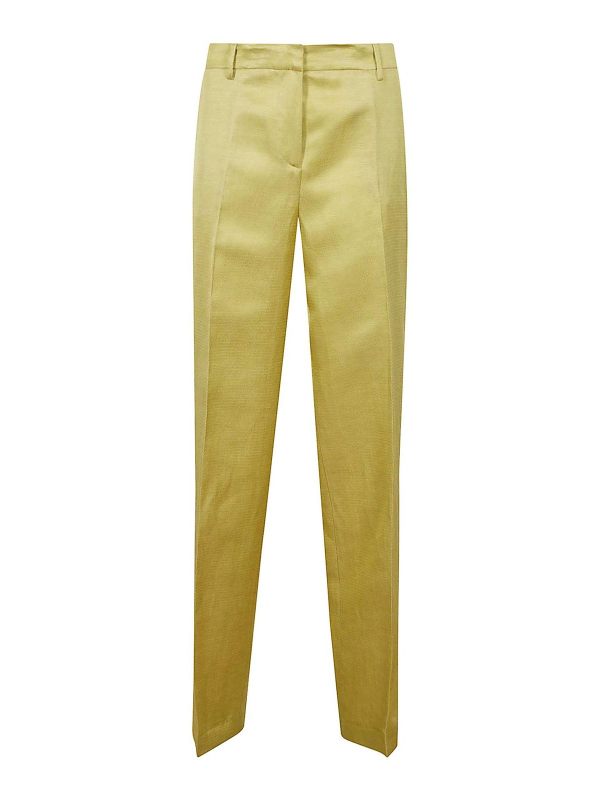 Pt Torino Pantalons Décontractés - Jaune