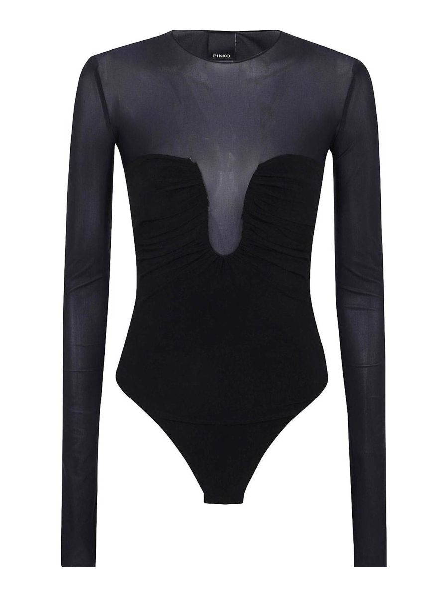 Pinko Pull Col Rond - Noir