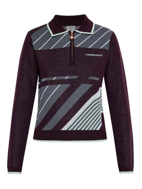 Casablanca Pull Col Roulé - Violet