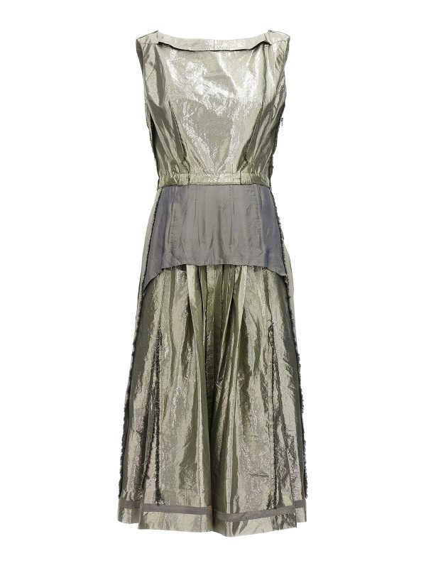 Maison Margiela Robe Au Genou - Argent