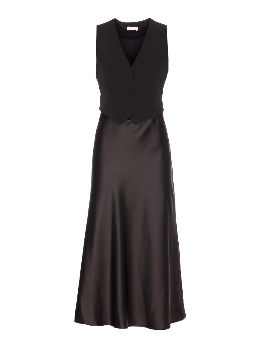 Liu Jo Robe Au Genou - Noir