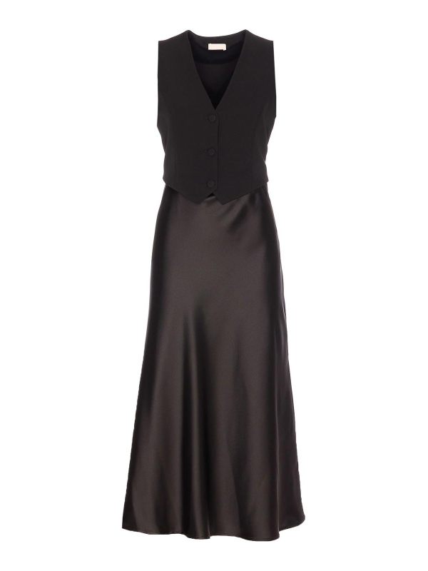 Liu Jo Robe Au Genou - Noir