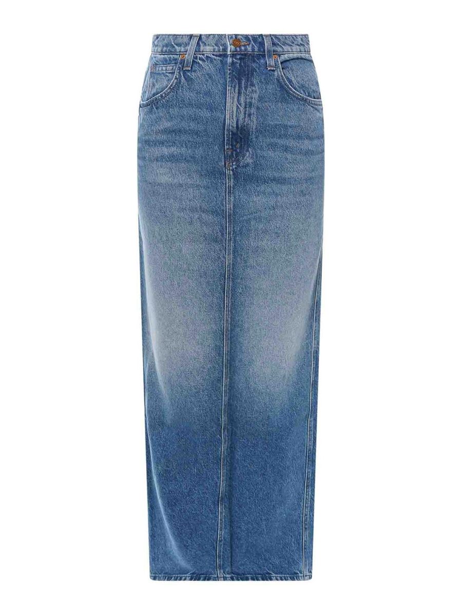 Mother Jupe Longue - Bleu
