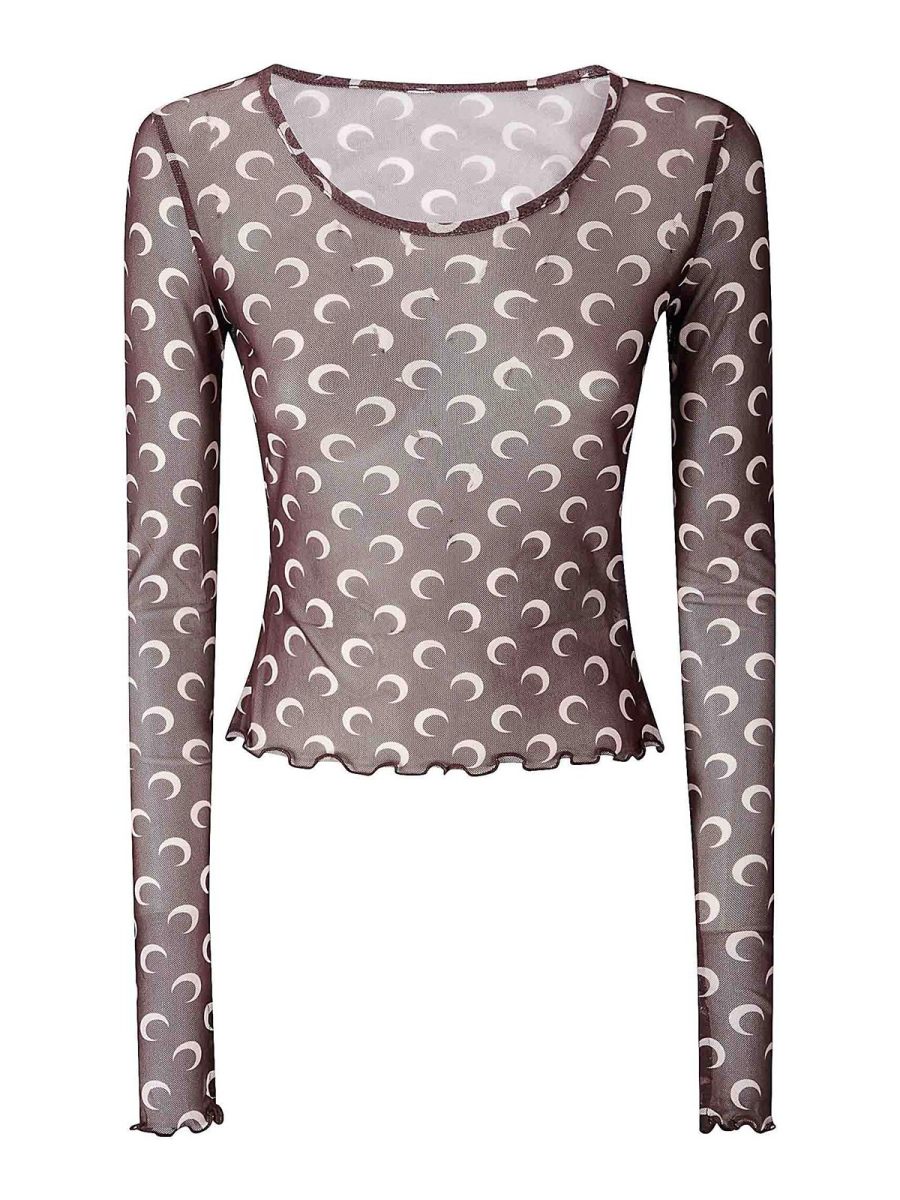 Marine Serre Top - Marron