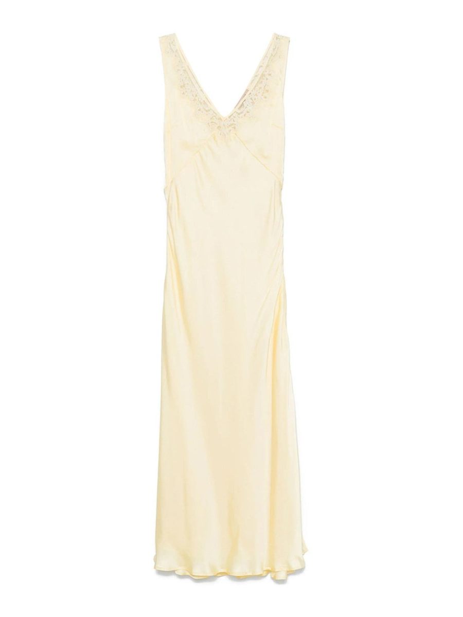 Twinset Robe Au Genou - Jaune