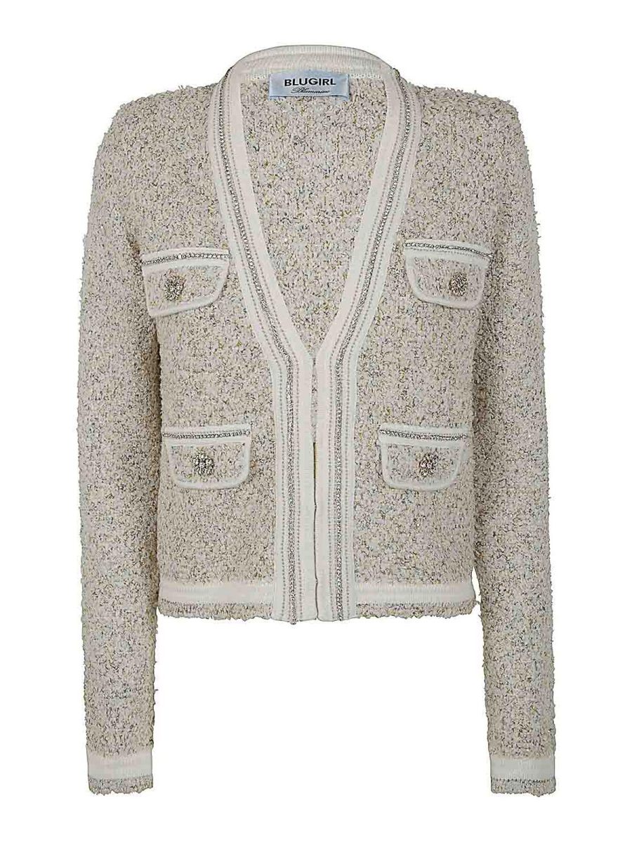 Blugirl Pull Col Rond - Blanc