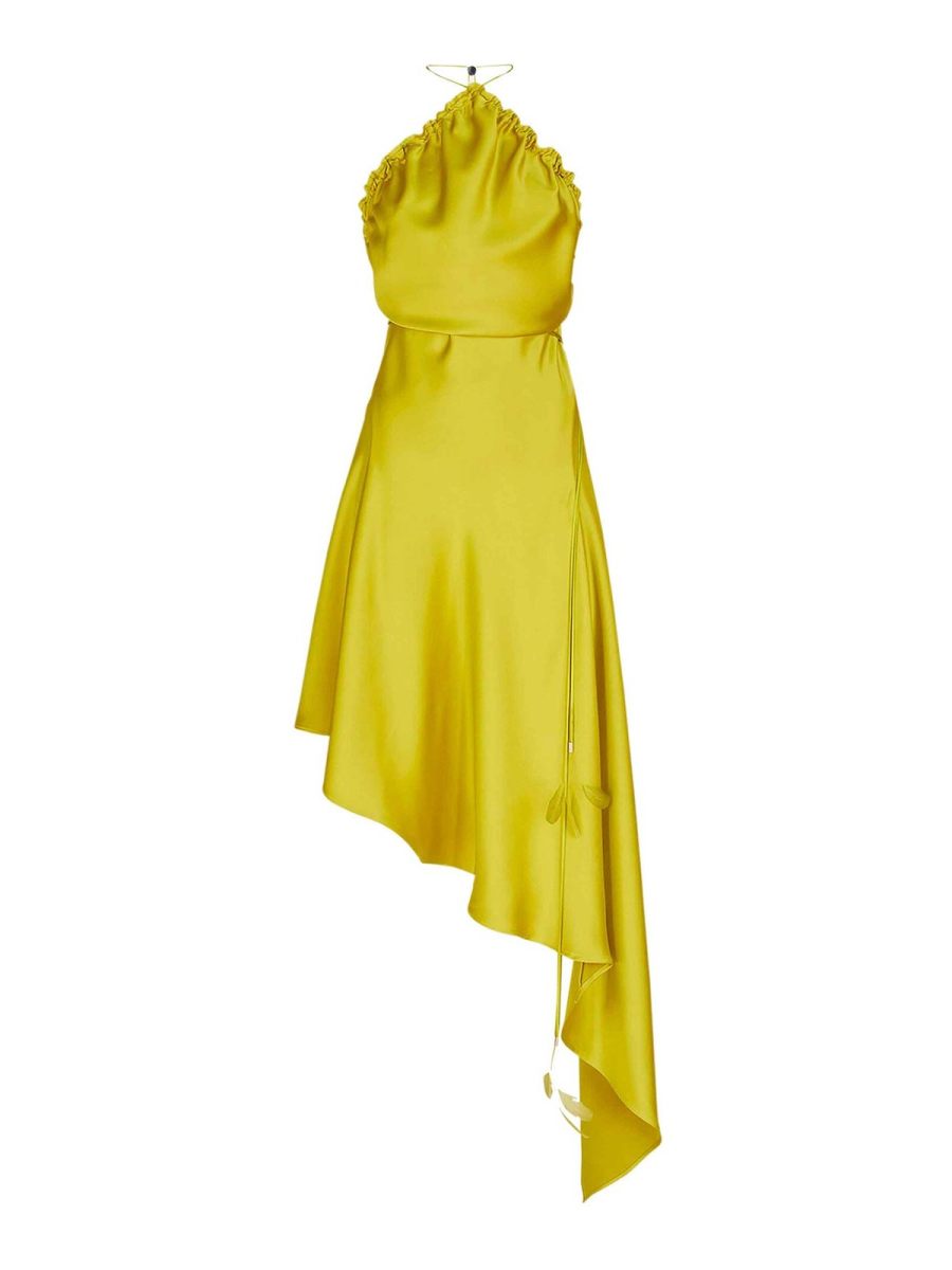 The Attico Robe Au Genou - Jaune