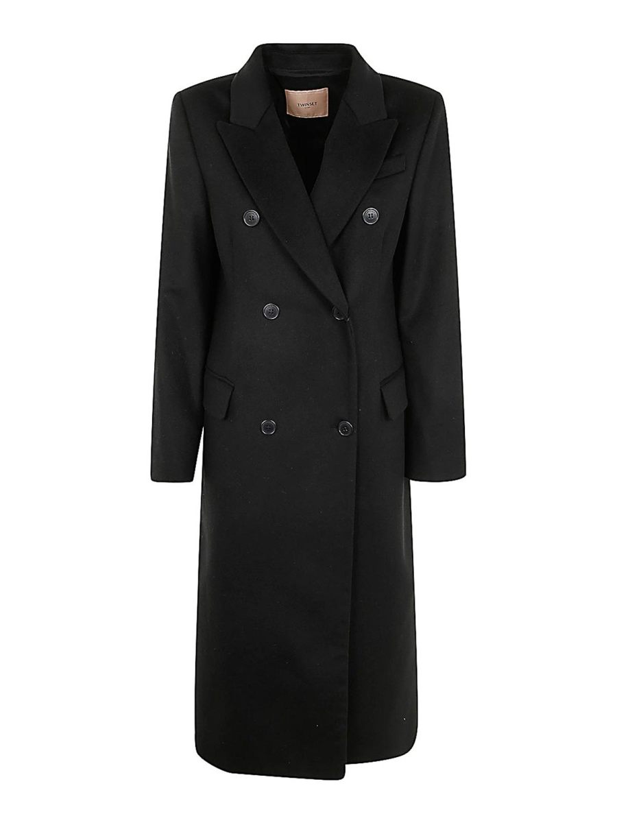Twinset Manteau Court - Noir