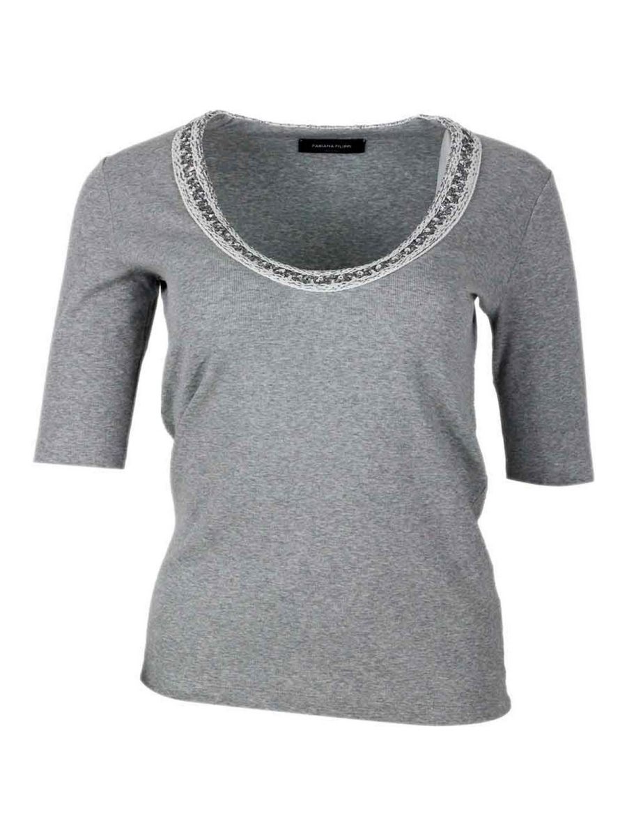 Fabiana Filippi T-Shirt - Gris