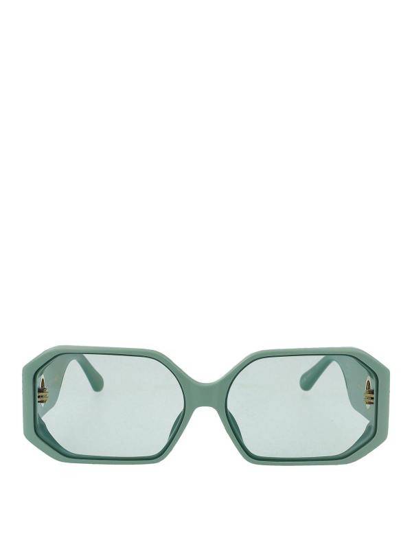 Linda Farrow Lunettes De Soleil - Bleu