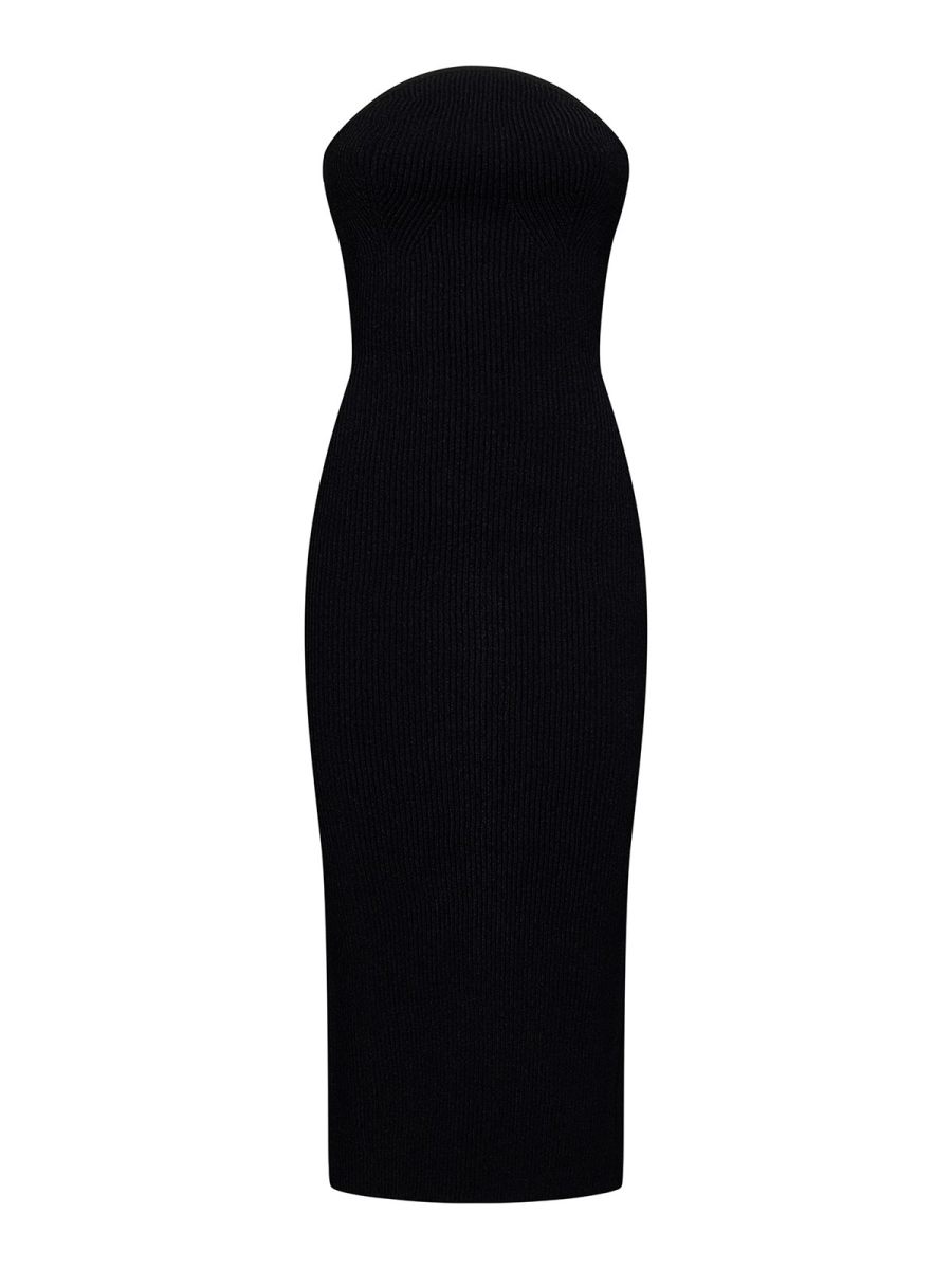 Khaite Robe Au Genou - Noir