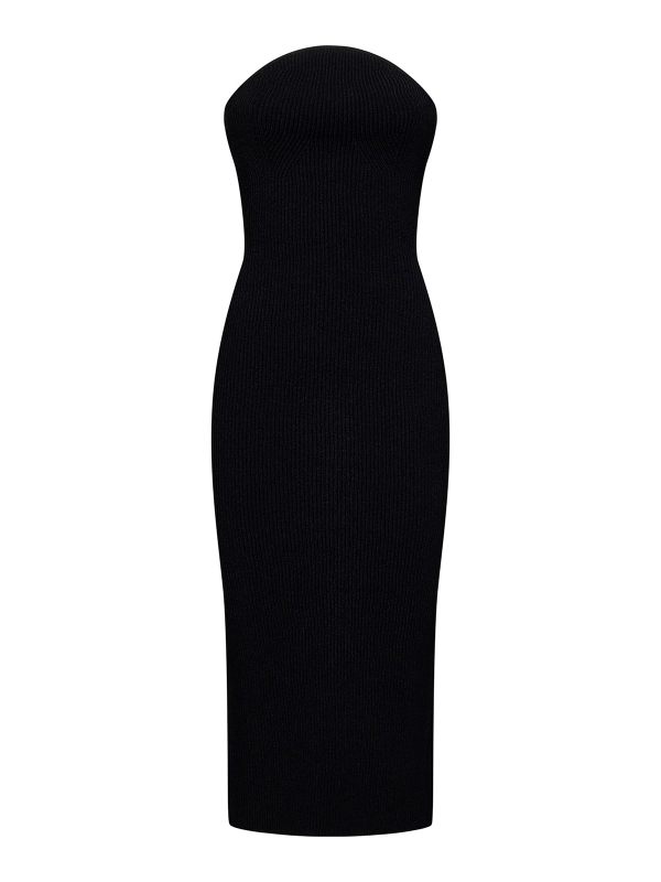 Khaite Robe Au Genou - Noir