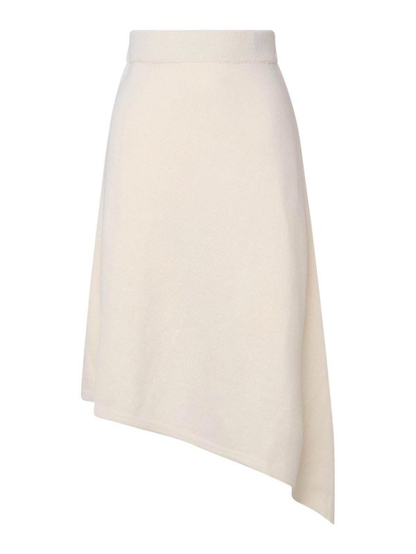 Mariuccia Jupe Midi - Blanc
