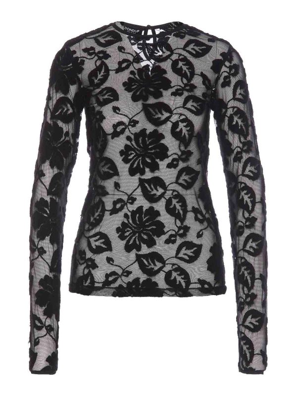 Dondup Pull Col Rond - Noir