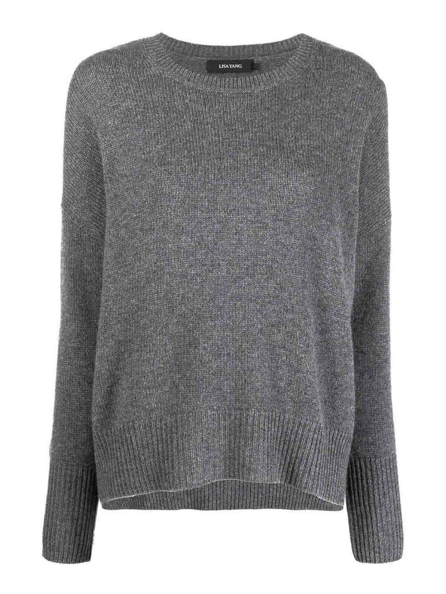 Lisa Yang Pull Col Bateau - Gris