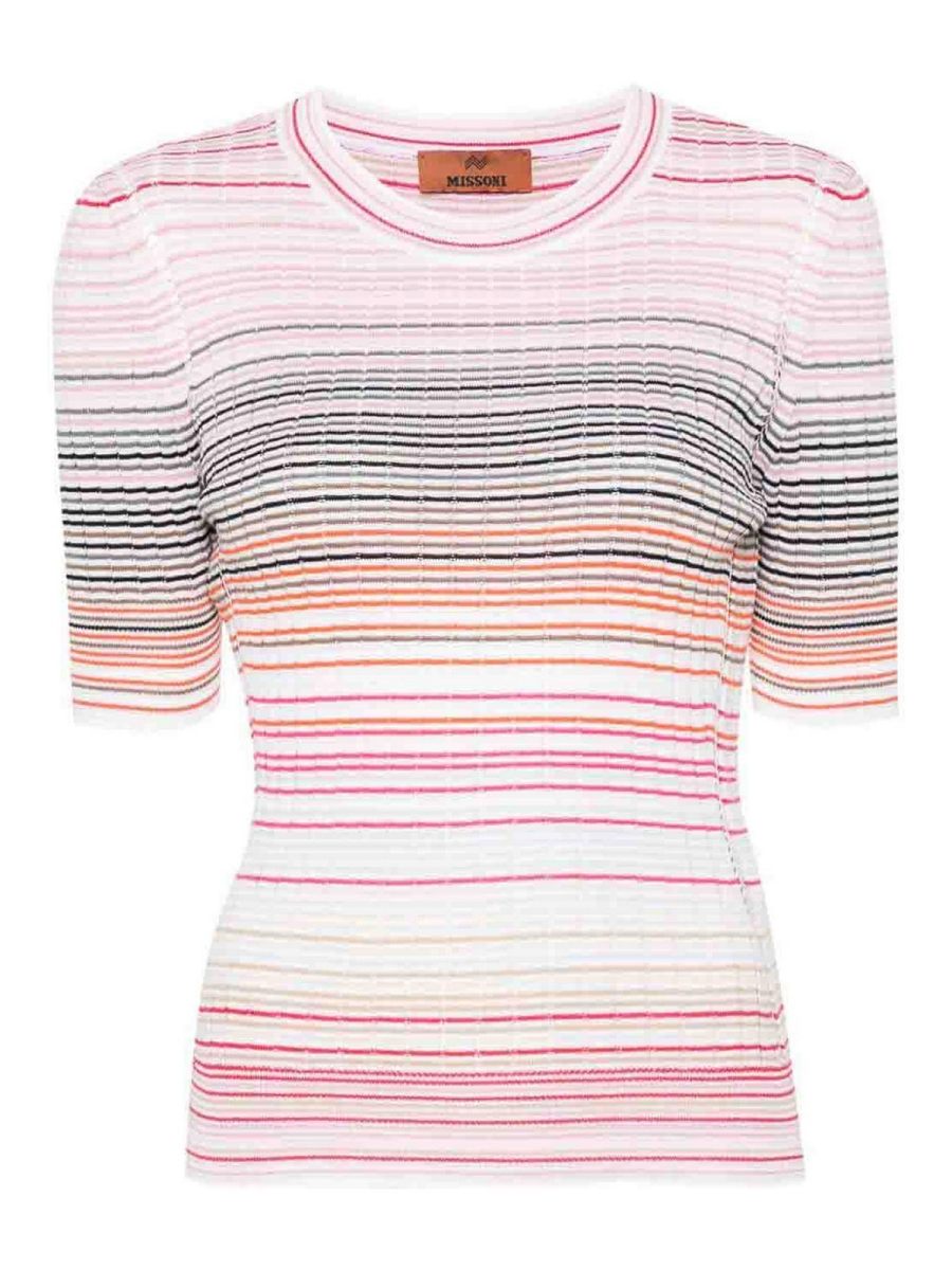 Missoni Pull Col Rond - Multicolore