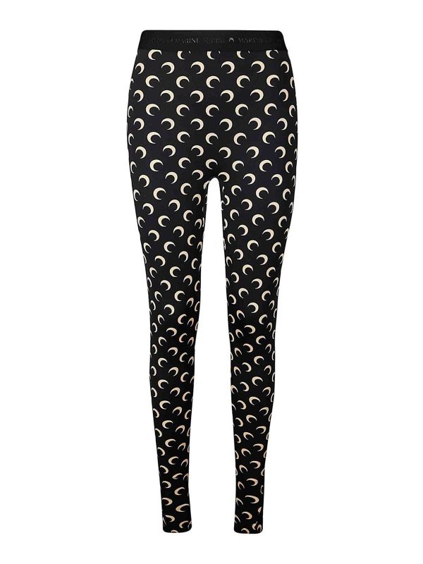 Marine Serre Leggings - Beige