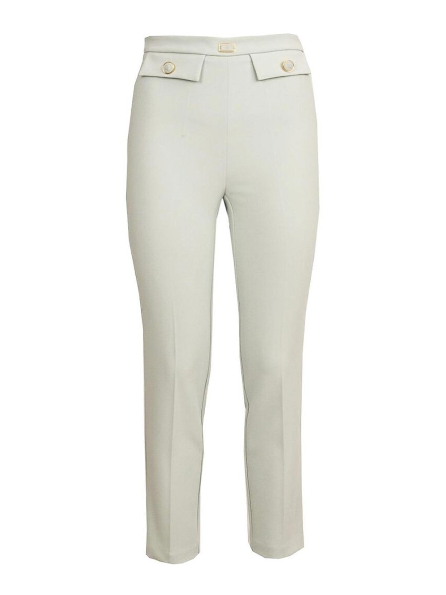 Elisabetta Franchi Pantalons Décontractés - Argent