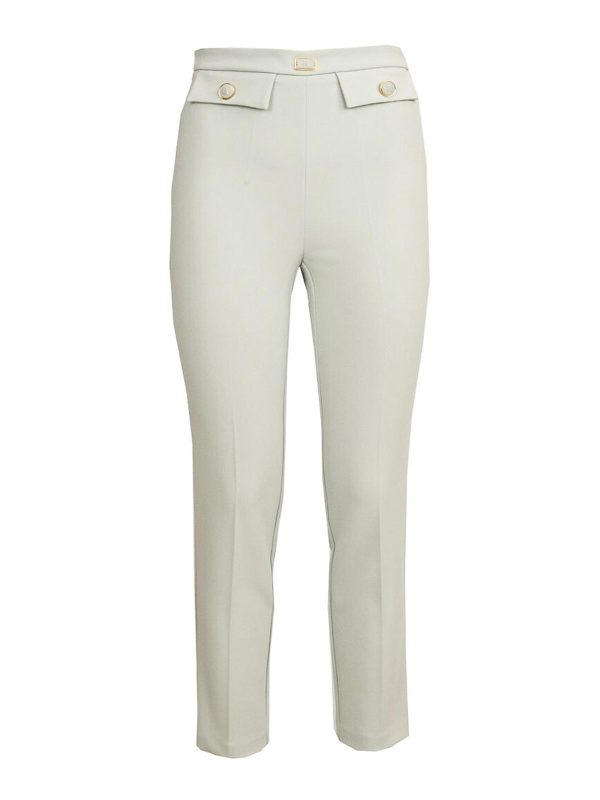 Elisabetta Franchi Pantalons Décontractés - Argent