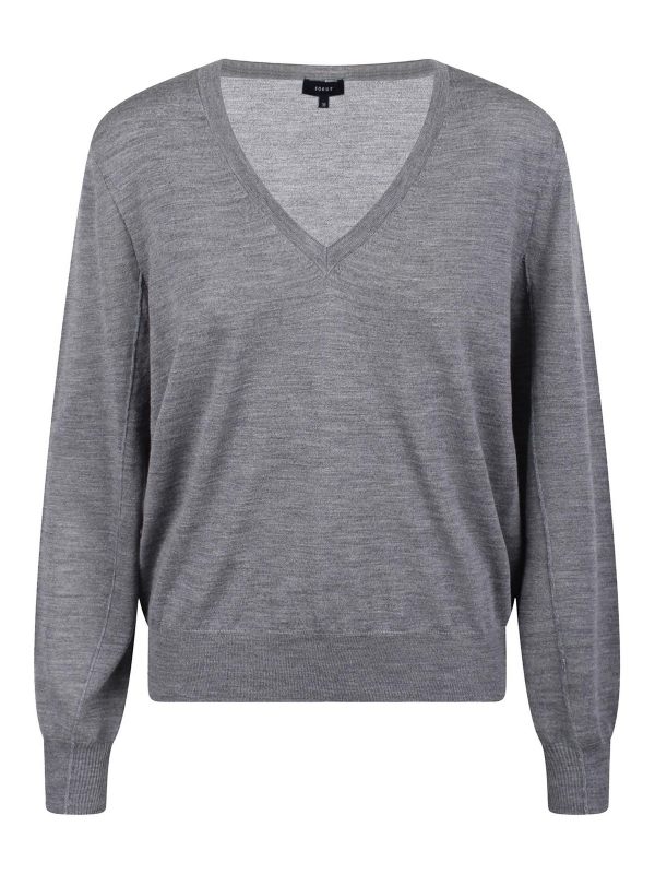 Soeur Pull À Col V - Gris