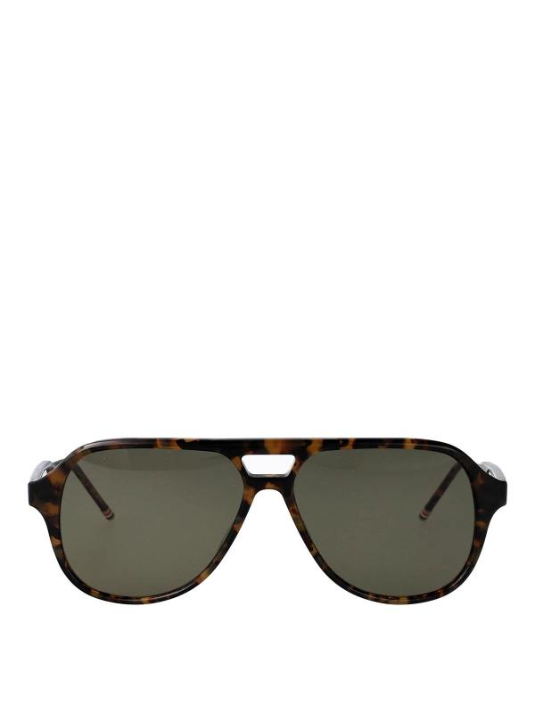 Thom Browne Lunettes De Soleil - Marron