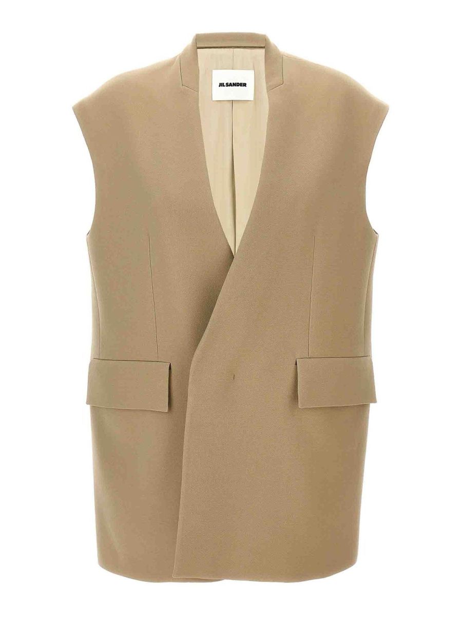 Jil Sander Gilet - Beige