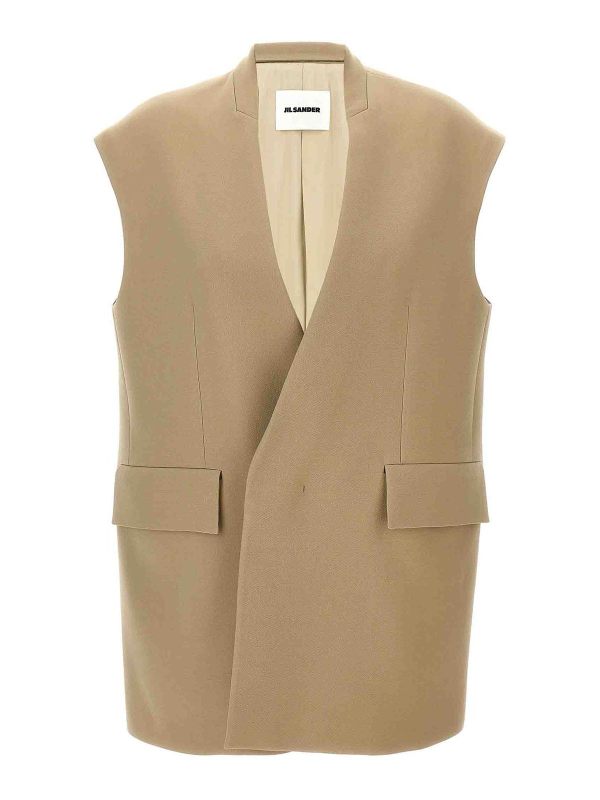 Jil Sander Gilet - Beige