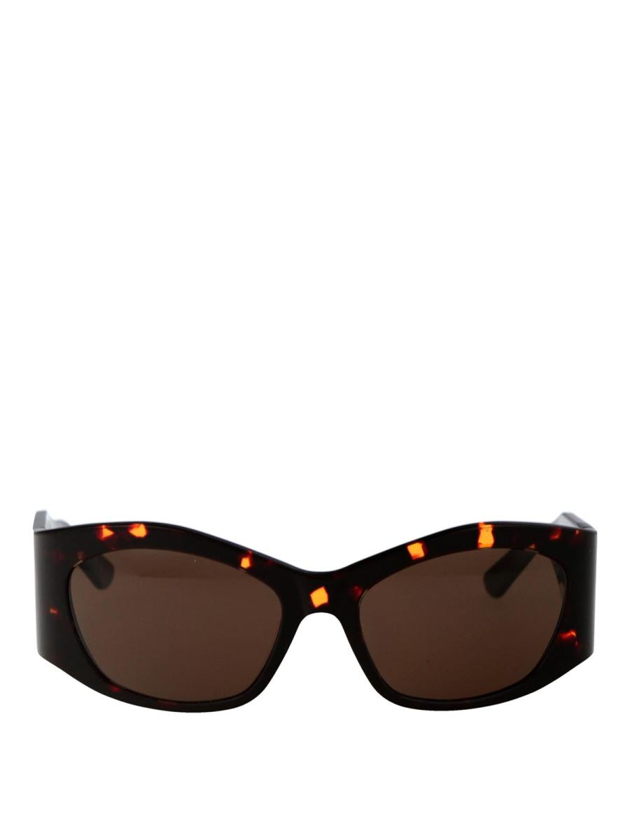 Balenciaga Lunettes De Soleil - Marron