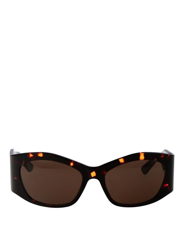 Balenciaga Lunettes De Soleil - Marron
