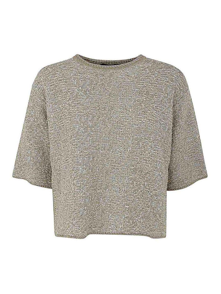 Fabiana Filippi Pull Col Rond - Gris