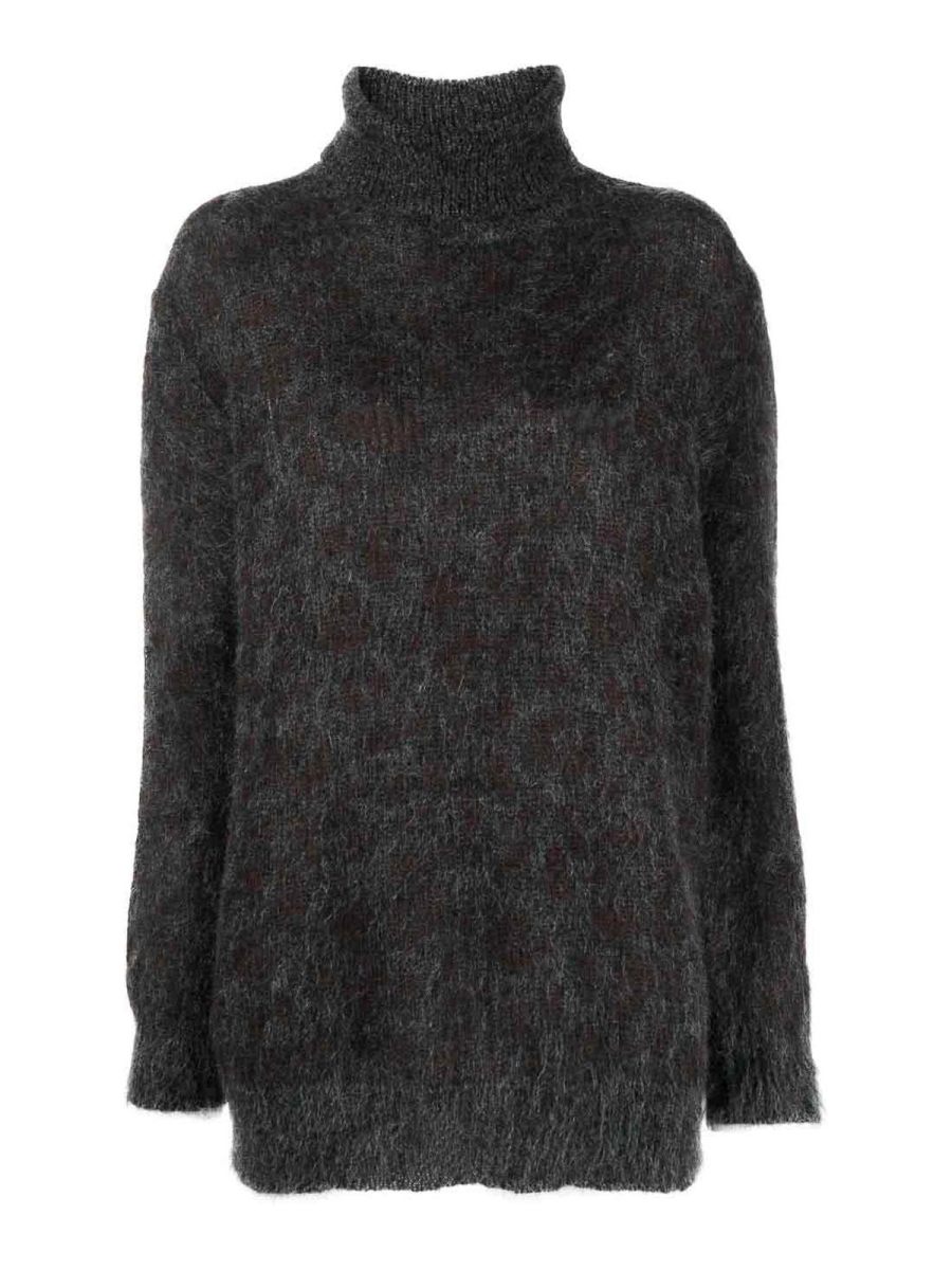 P. A.R. O.S. H. Pull Col Roulé - Noir