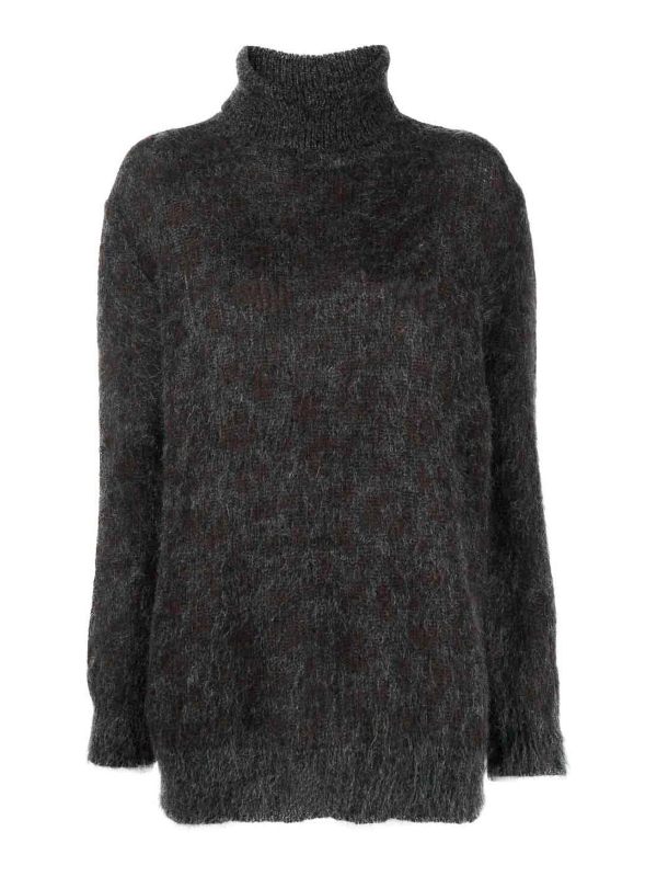 P. A.R. O.S. H. Pull Col Roulé - Noir