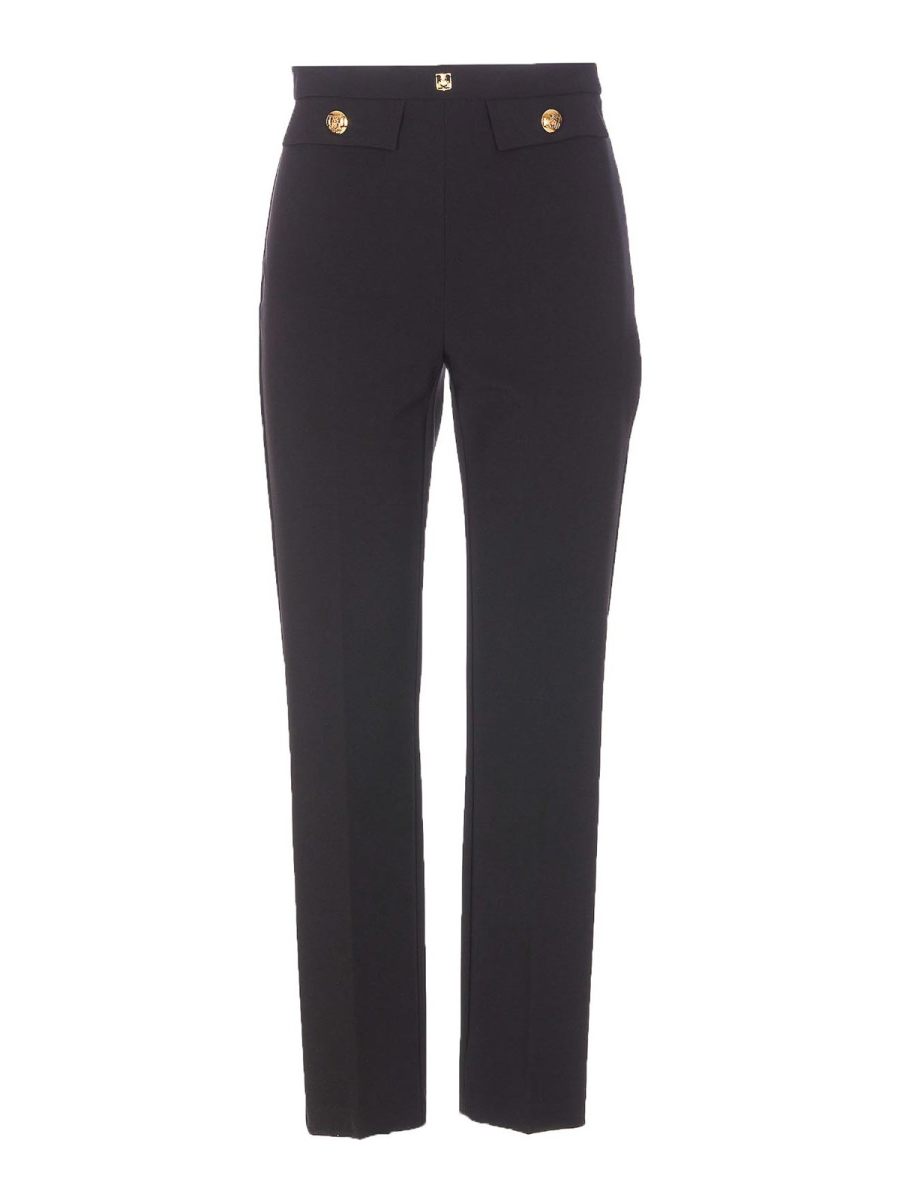 Elisabetta Franchi Pantalons Décontractés - Noir