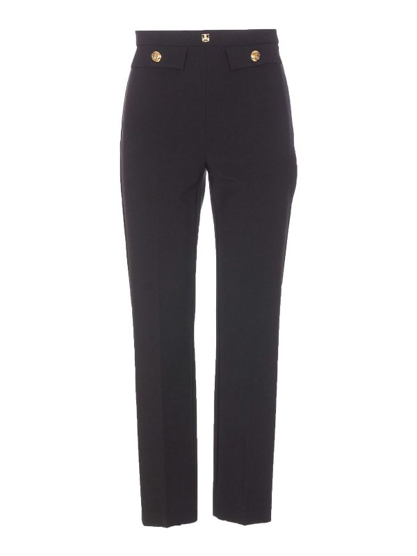 Elisabetta Franchi Pantalons Décontractés - Noir