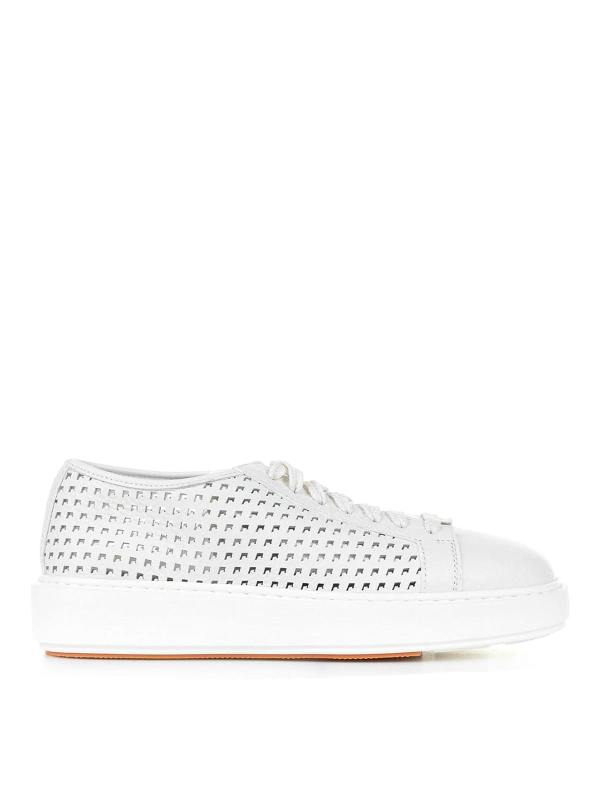 Santoni Baskets - Blanc