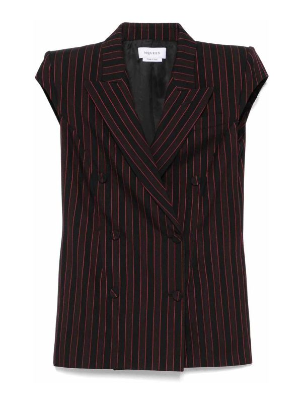 Alexander Mcqueen Blazer - Rouge Brun