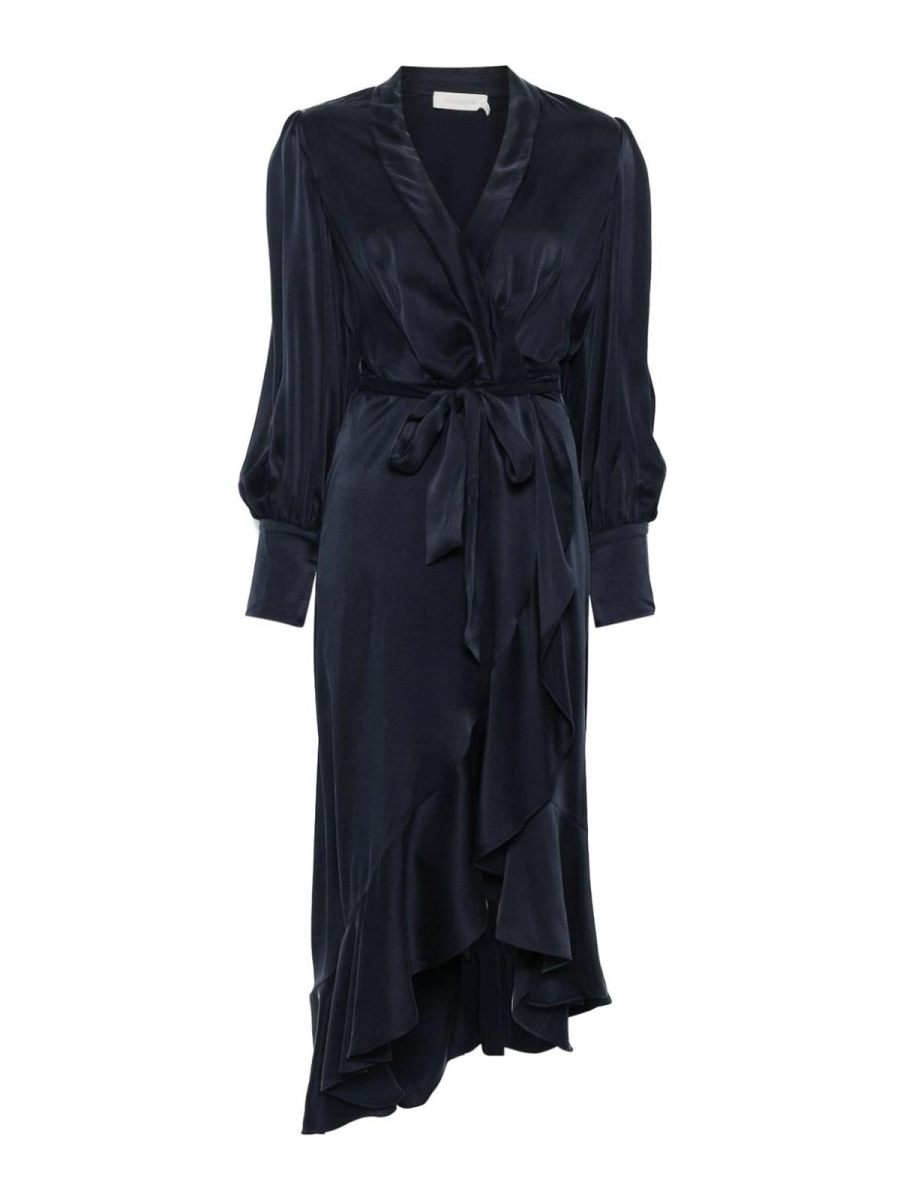 Zimmermann Maxi Robe - Bleu