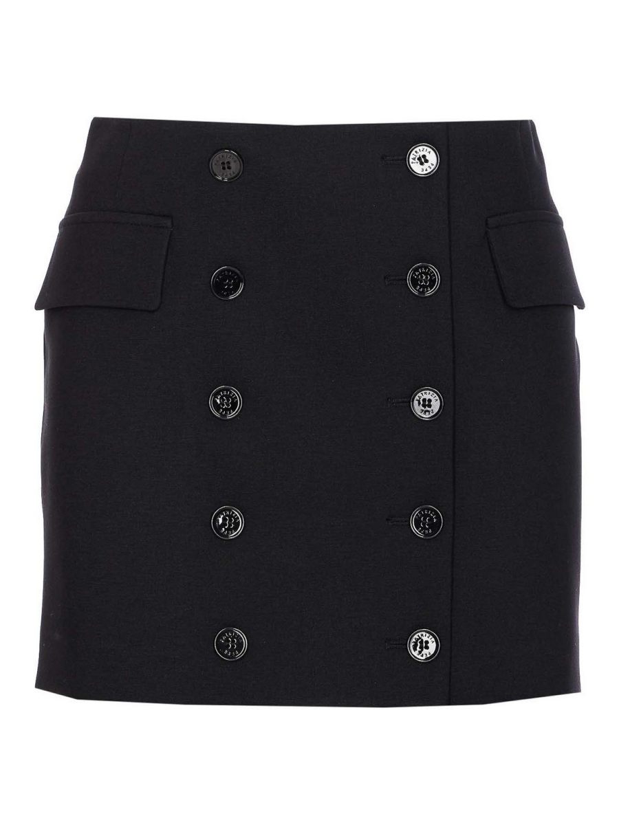 Patrizia Pepe Mini Jupe - Noir