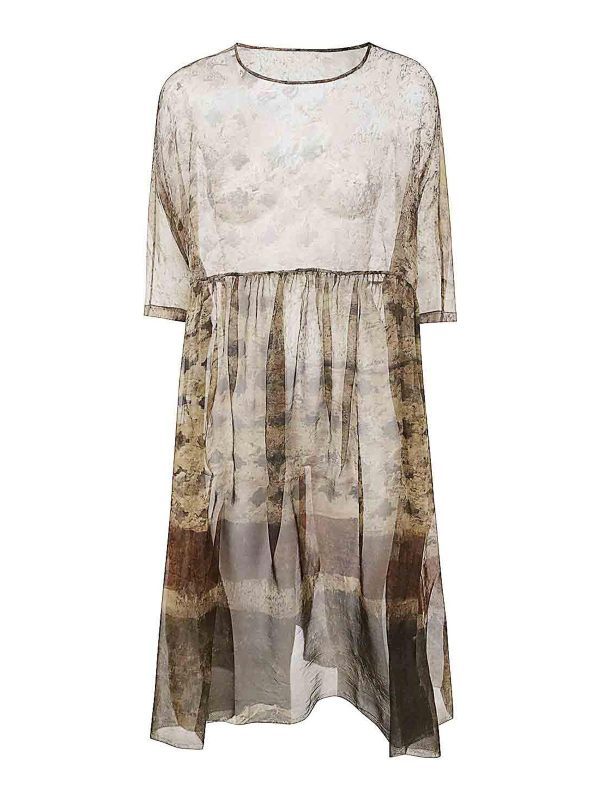 Uma Wang Robe Au Genou - Marron