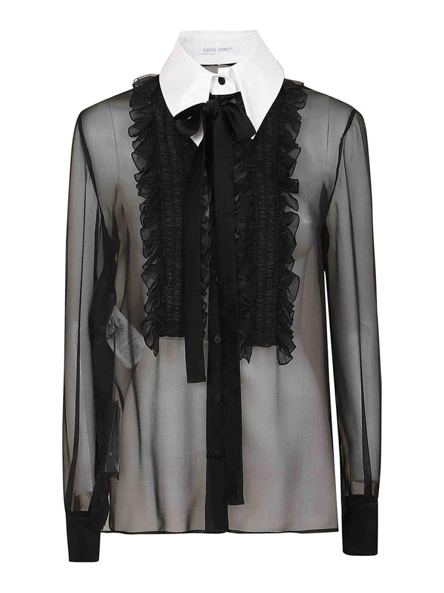 Alberta Ferretti Chemise - Noir