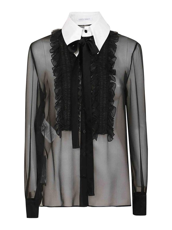 Alberta Ferretti Chemise - Noir
