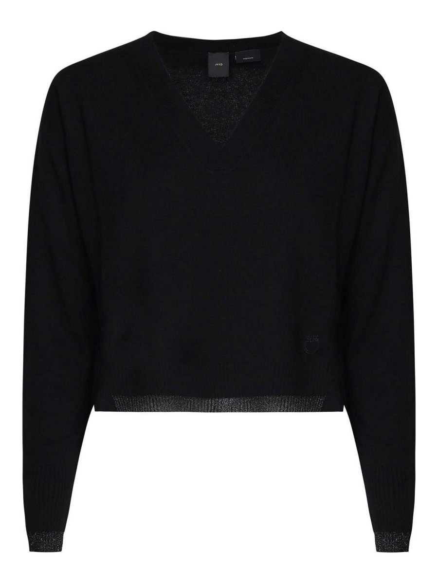 Pinko Pull Col Rond - Noir
