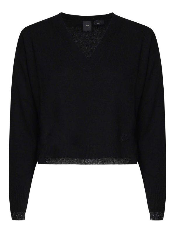 Pinko Pull Col Rond - Noir