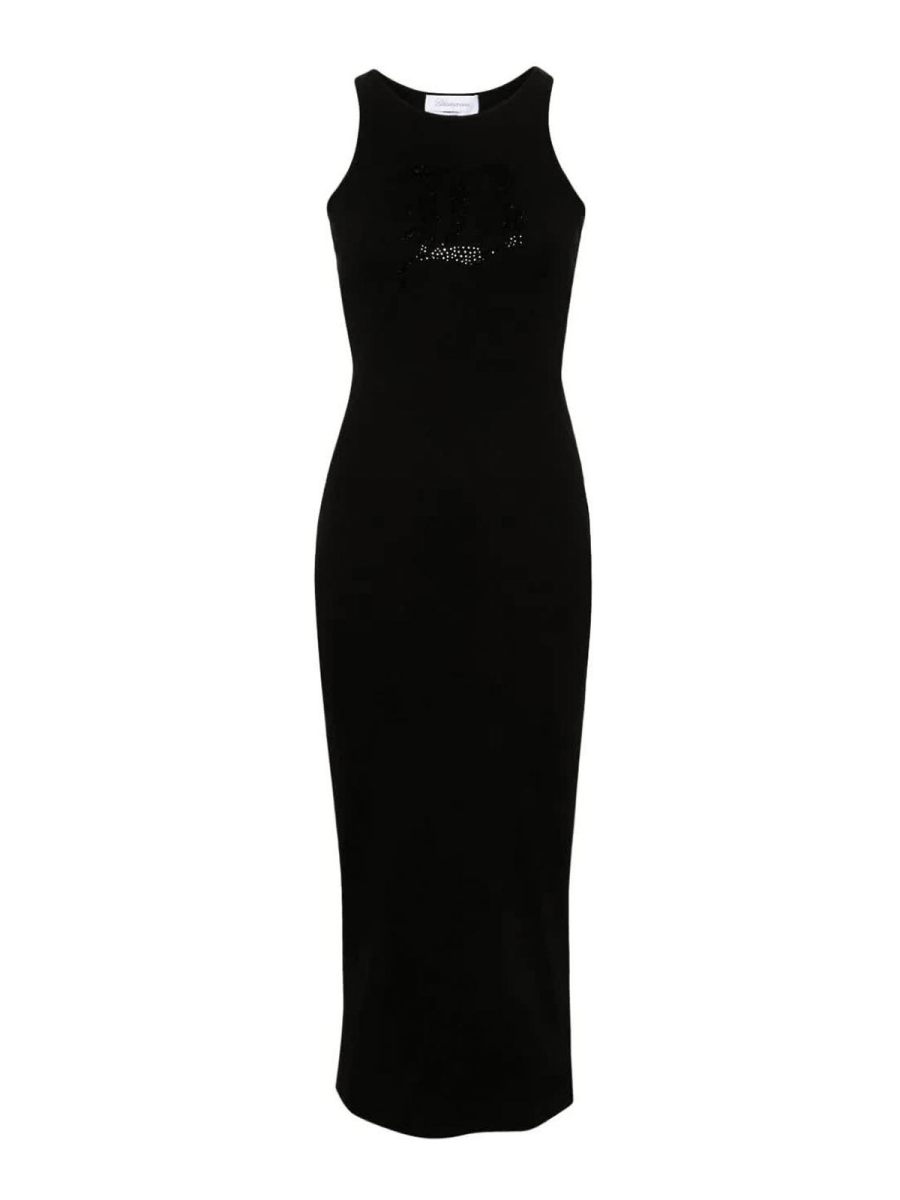 Blumarine Maxi Robe - Noir