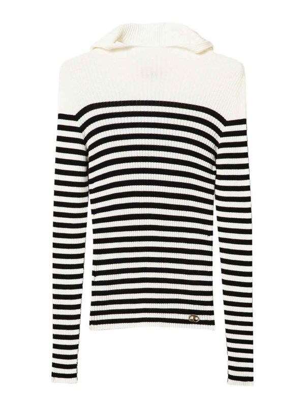 Twinset Pull Col Rond - Blanc