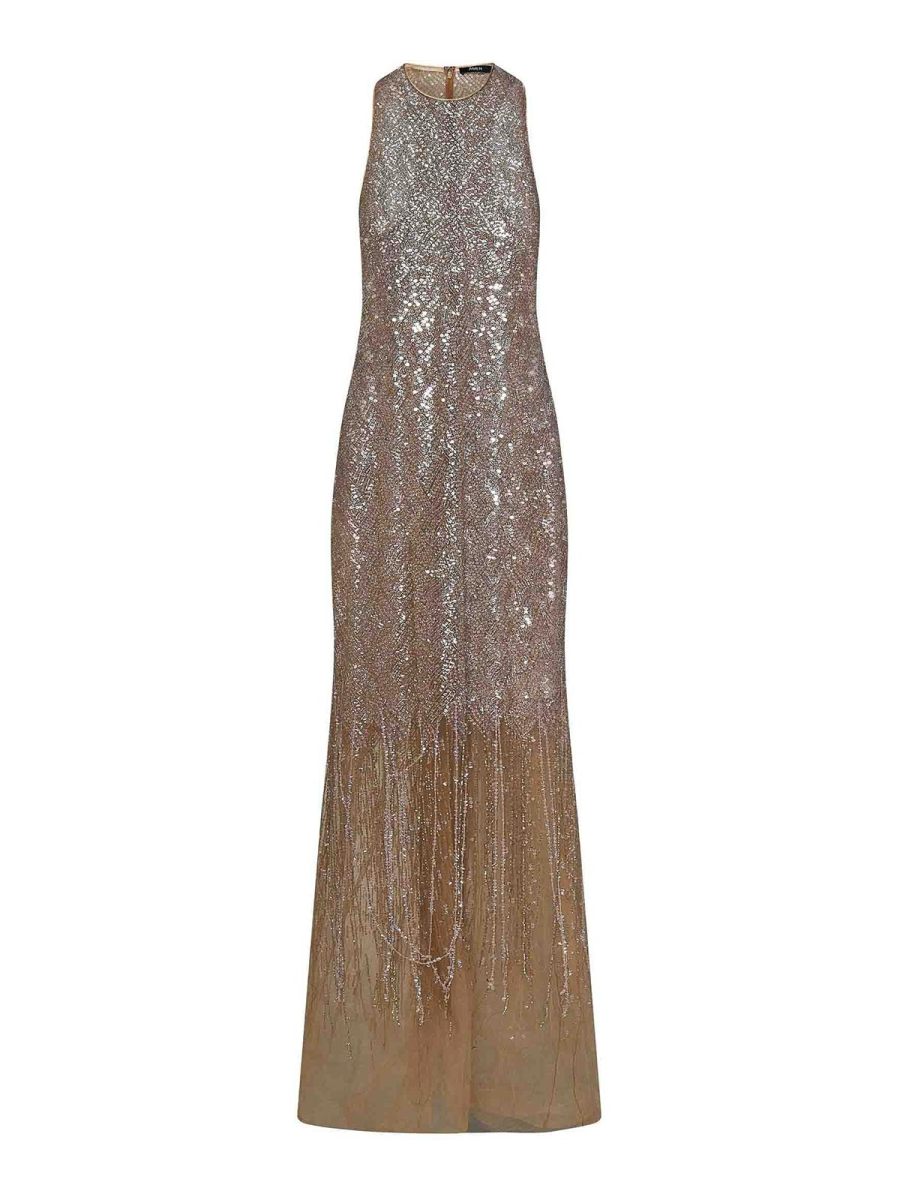 Amen Maxi Robe - Beige