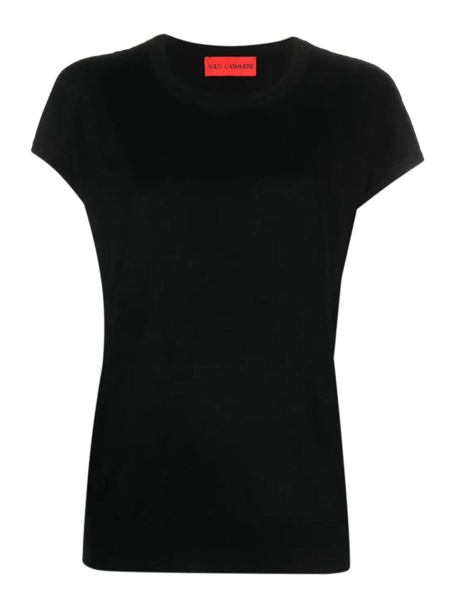 Wild Cashmere Pull Col Rond - Noir