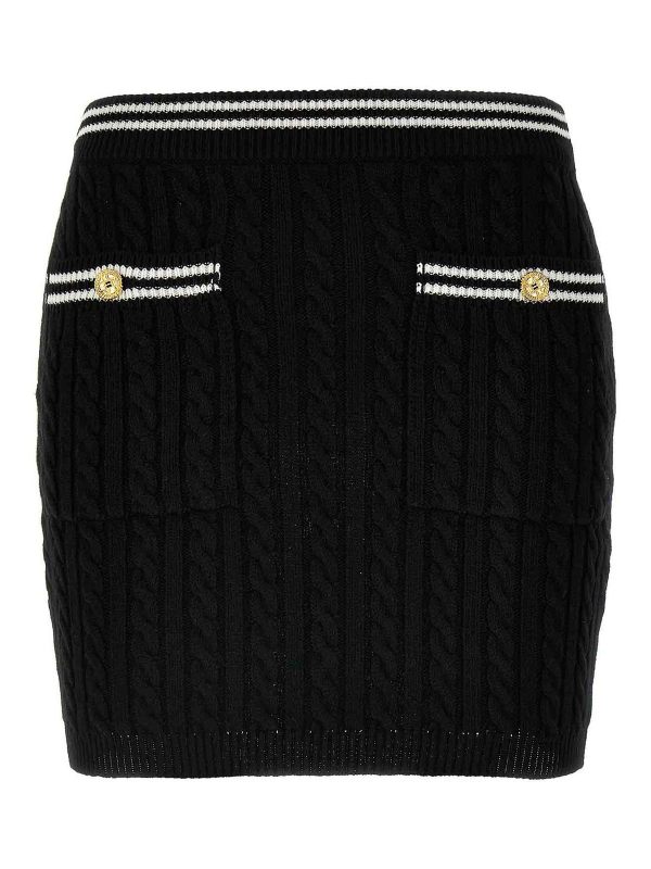 Alessandra Rich Jupe Midi - Blanc